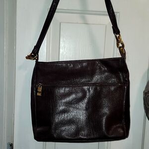 Susan Gail brown leather shoulderbag